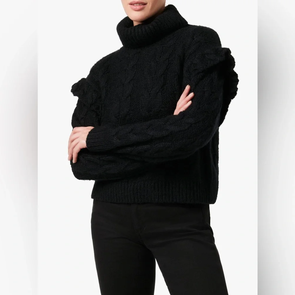 Joe’s Jeans Fuzzy Knit Sweater – Black | XS | New Without Tags